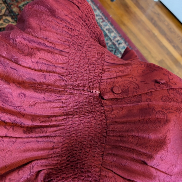 Karin Stevins Dress, 6, S, Classic, Wine, Exquisite Details, Full Skirt, EUC - Picture 6 of 9